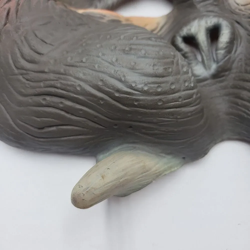 Vintage 1980's Halloween Imagineering Inc Old Walrus Rubber Half Mask One Size